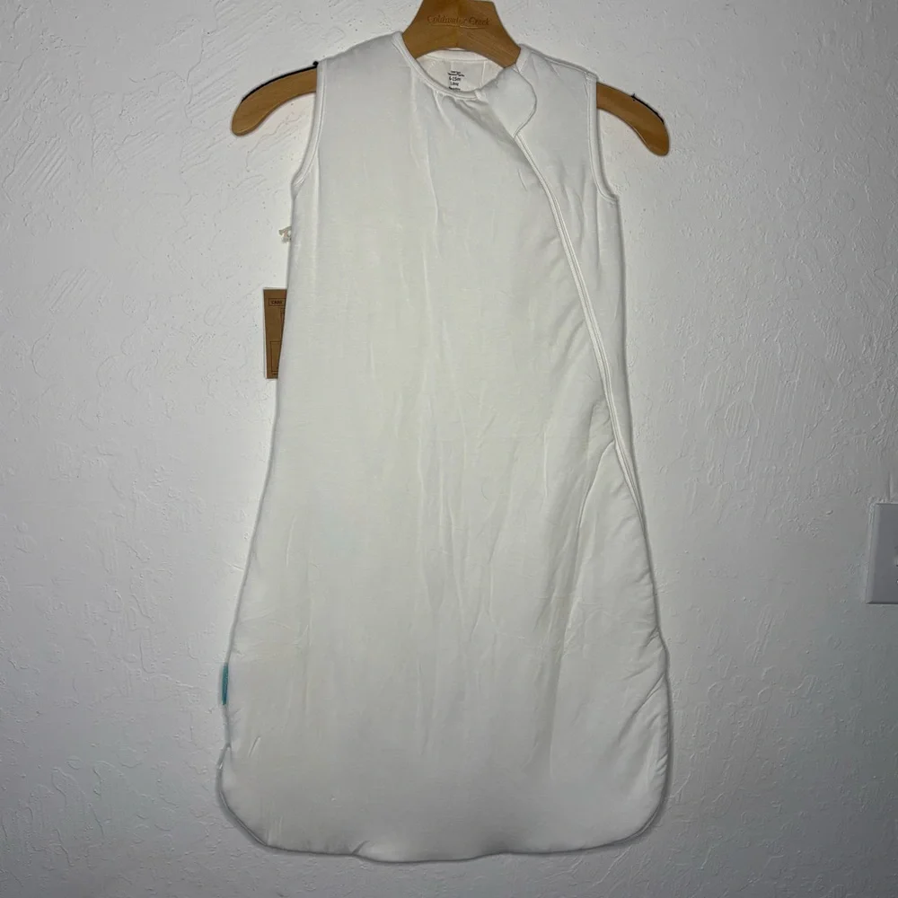 New PurComfy LuxeDream Sleep Sack 1.0 TOG Bamboo Wearable Blanket M 6-15m White‎